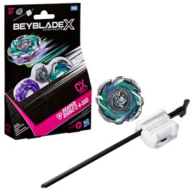 Hasbro Beyblade X, Set Starter Pack Reaper Rhino C 4-55D CX con trottola da Difesa e Lanciatore di Takara Tomy, trottole da Combattimento Giocattolo, dagli 8 Anni in su
