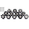 NAQSH Ceramic Cabinet Knobs Handmade Round Kitchen Cabinets Drawers Knob