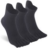 Sunew Five Toe Socks Men, Coolmax Five Finger Socks, High
