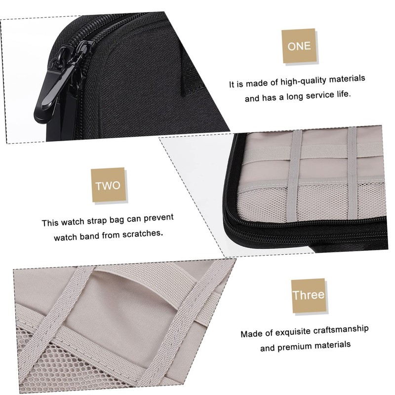 OHPHCALL Stylish Data Cable Organization Bag Watch Band Holder Portable