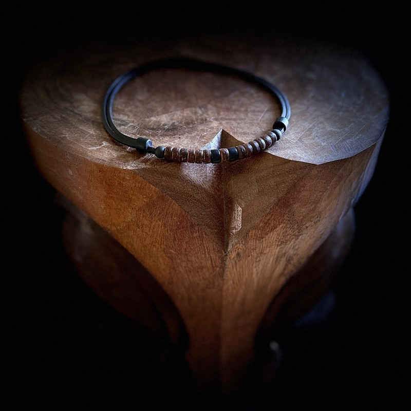 HANA LIMA Surferhalskette Lederhalskette Surferkette Lederkette Halskette Herren Damen Surferschmuck