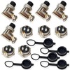 Lsgoodcare 5Pcs GX16 Elbow Aviation Plug Socket Female 90 Degree
