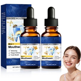 2PCS Beetakt Oral Repair Solution, Mint Flavored Oral Mouthwash，Effectively Improves Oral Long-Lasting Fresh Breath, Strengthens Teeth