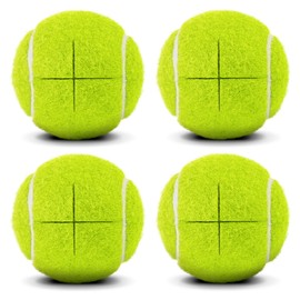 4 PcsTennis Balls for Walkers Pre Cut, Walkers Legs Universal Precut Glide Balls for Indoor, Silent Gliding and Floor Protection(Yellow)
