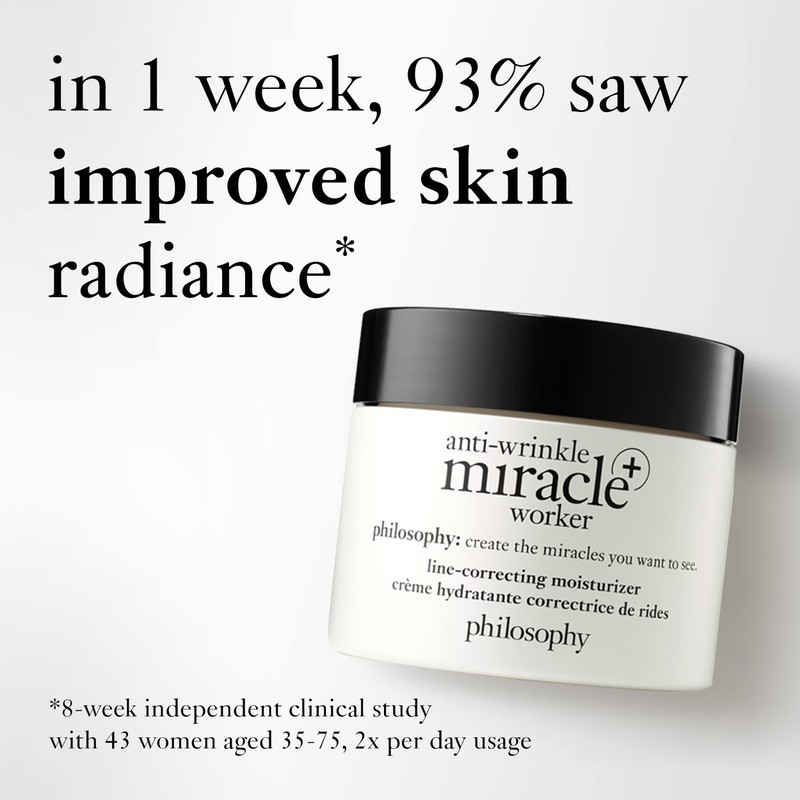 philosophy anti-wrinkle miracle worker day cream 60ml | moisturiser with