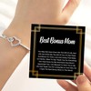 KOLSTRAW To My Best Bonus Mom Infinity Heart Bracelet, Step