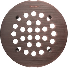 TRUSTMI 4-1/4 Inch Snap-in Shower Floor Drain Cover, Oil Rubbed Bronze,also Chrome and Brushed Nickel for Choose