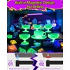 YQNLIFA 5000mAh Rechargeable Black Light Bar, Battery Powered Black Lights
