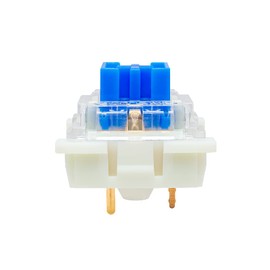 OUTEMU Medium-Low Profile Blue Switches , 3 Pin 1.6mm Travel Distance Thiner Tactile & Clicky Key switches - 70 Pack - Cherry MX Compatible DIY Replaceable Switches for Mechanical Gaming Keyboard
