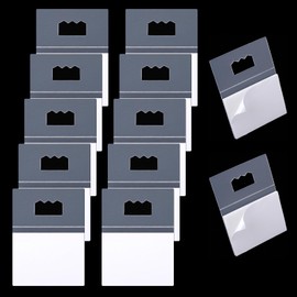 10 Pack Adhesive Picture Hangers, Mabor Plastic Picture Hangers Without Nails Clear Foamboard Hanger No Nail Sawtooth Picture Hangers for Back of Frames