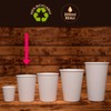 100 Paper Cups 200ml Biodegradable Eco Friendly Disposable Cups Made