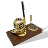 aubaho Pen Holder Desk Compass Diving Helmet Ship Maritime Nautical