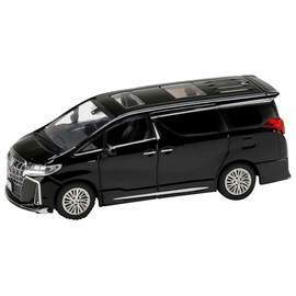 HJ64 1/64 Toyota Alphard Hybrid Custom Version w/ Sunroof, Black, Assembled