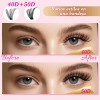 Kit Pestañas Volumen 40d 50d Nycaar Con Pegamento Diy