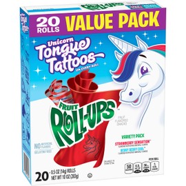 Betty Crocker Fruit Snacks, Fruit Roll-Ups, Variety Snack Pack, 10 oz (Pack of 6)