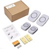 UnleashedRadiance Doorbell,Waterproof doorbell kit (one button + one receiver) for