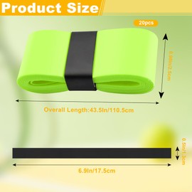 Zhaoyao 20 Pcs Tennis Racket Grip Tape Set – Anti Slip and Absorbs Sweat