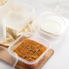 50 Pack 8oz Tamper Proof Containers with Lids Square Clear
