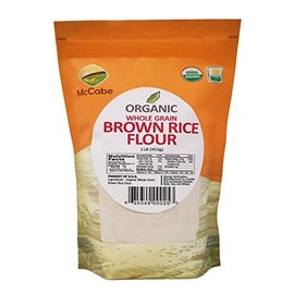McCabe Organic Brown Rice Flour, 1lb (16 oz), USDA Certified Organic, Product of USA, CCOF Certified(California Certified Organic Farmers)