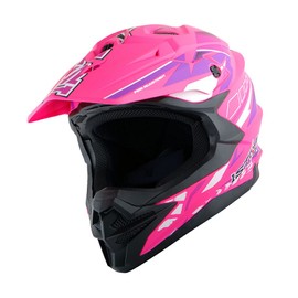 1Storm Motocross Adult Helmet Downhill Mountain Bike Helmet BMX MX ATV Dirt Bike Storm Style HF803; Storm Pink