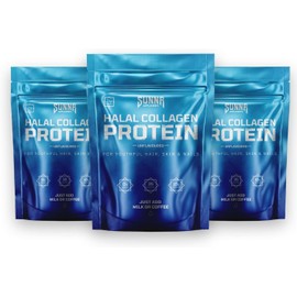 SUNNA SUPPLEMENTS Halal Bovine Collagen Powder – Pack of 3 | Type I & III Hydrolysed Collagen Peptides for Hair, Skin, Nails & Joints | Premium Protein for Women & Men | Halal Certified