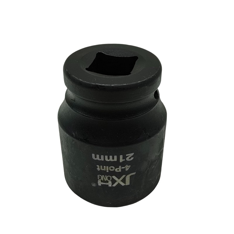 JXHONG 1/2" Drive 21mm 4-Point Square Socket, Budd Wheel Impact