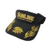 SUNLINE CP-3730 Sun Visor, Black/Gold