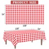 Kopokita 2 Pack Red Gingham Tablecloth, 54 x 108 Inches