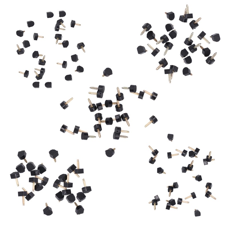 120Pcs High Heel Tip Caps TPU Polyurethane Iron Shoes Repairing