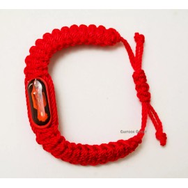 Handmade La Santa Muerte Pulsera Hilo Rojo Amuleto Holy Death Red String Bracelet Amulet