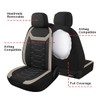 CAROMOP - Fundas transpirables para asiento de auto, asientos completos,