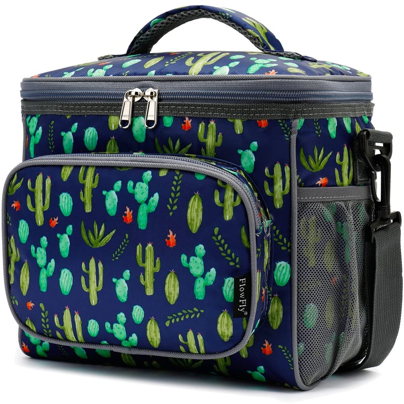 FlowFly Insulated Lunch Bag Adult Lunch Box Large Cooler Tote