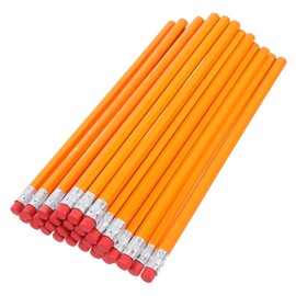 Operitacx 100pcs Wooden Pencils With Erasers, Unsharpened Pencils Pencil Bulk Lead Pencil For Writing Noting