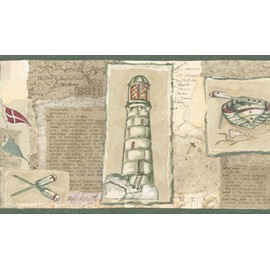 B52640 Seafaring Border - Blue