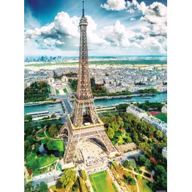 Pintoo Jigsaw Puzzles 1200 Piece for Adults - HenryDo - Aerial Photography - Eiffel Tower, Paris Beautiful Plastic Puzzle for Home Decor Zero Dust Easy Storage [H3031]