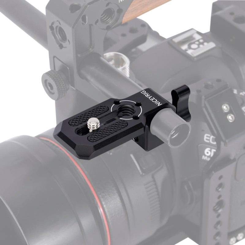 Niceyrig 15MM Single Rod Clamp/Rail Block with Mini Plate