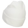e4Hats.com Mini Rose Embroidered Long Beanie - White OSFM