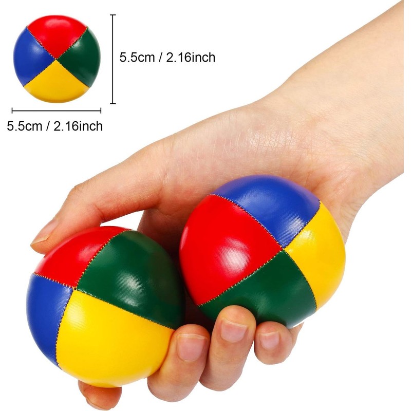 KOMUNJ Pack of 3 Quality Juggling Balls, Waterproof Coating and