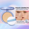 Base De Maquillaje Polvo Compact Fijator Matte Tono 03