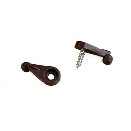 50 Sets Brown Glass Retainer Clips, 4mm Offset, Screen Clips with Screws, Cabinet Door Glass Retainer Clips, Glass Fasteners