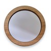 Super Cool Creations Round Wooden Mirrors, Choice of Oak, Walnut