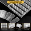 Hejo 2 PCS 36 Grids Plastic Compartment Storage Box, Craft