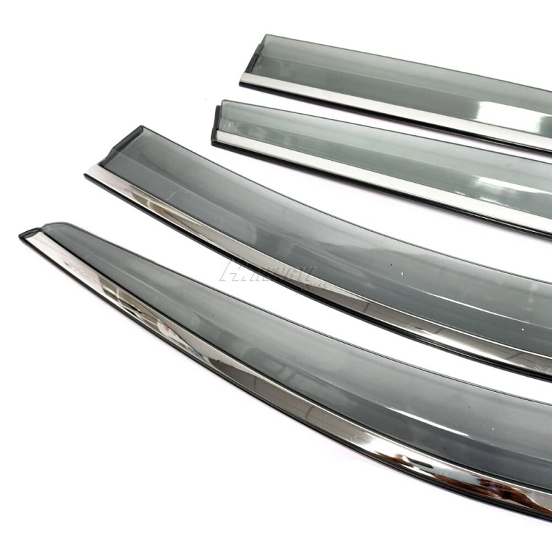 ZTT Smoke Tinted Window Deflector Wind Rain Guards For 2022-2024