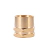 Kbrotech Brass Garden Hose Adapter, 3/4”GHT x 3/4”NPT Connector,GHT to
