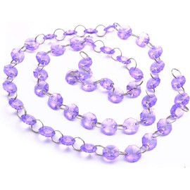 Cadena de cuentas de perlas púrpura Tbest SNG - Versátil para decoración