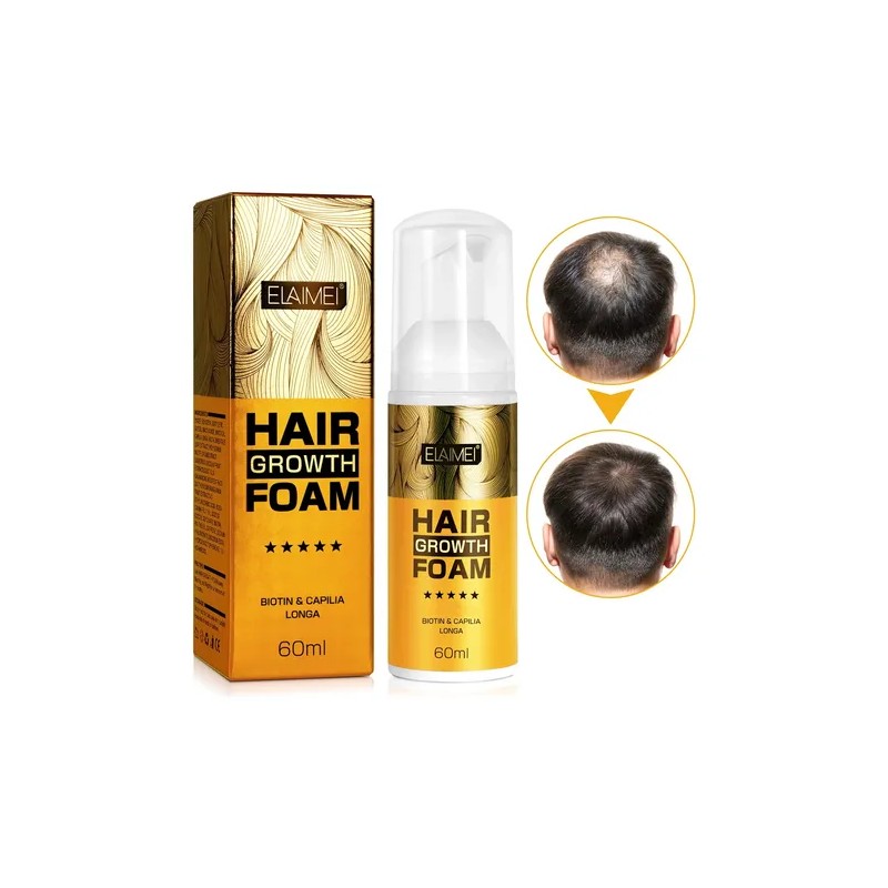 Espuma Anticaída Fortalecedora Capilar + Barba Biotina 60ml