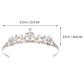 Ipetboom Bridal Zircon Crown Bridal Hair Accessories Decorative Headpiece Pageant Tiara Wedding Tiaras Wedding Decoration Rhinestone Jewellery Crown for Women Hair Accessory for Women