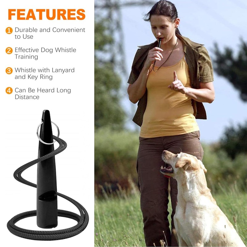 Aczyqws 3 Pack Dog Whistles for Recall, High Pitch Dog