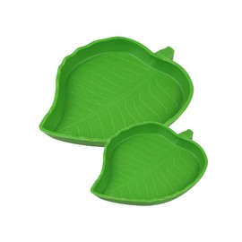 2 Pack Tortoise Habitat Accessories Water Dish Reptile Food and Water Bowl for Tortoise Corn Snake Crawl Pet Drinking and Eating