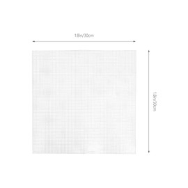 Operitacx 5pcs Sheets Woven Mesh Sheet Bag DIY Material Clear Mesh Canvas DIY Bag Mesh Embroidery Kits Bag Making Mesh Embroidery Mesh Bag Making Supplies Embroidery Tool White Plastic